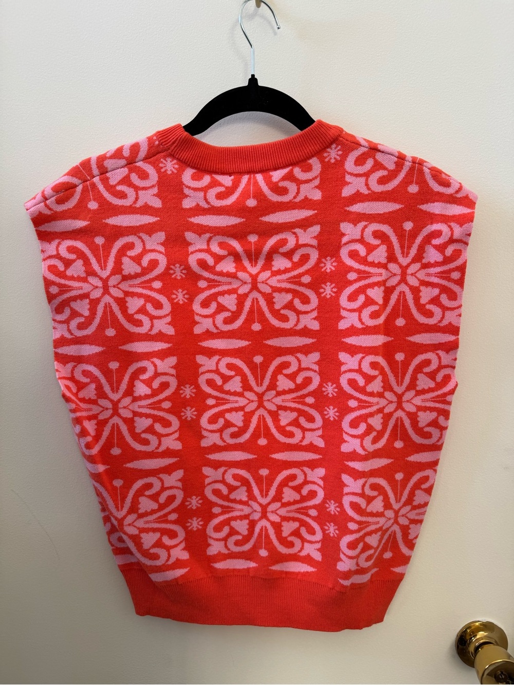 THML Orange and Pink Sweater Vest - Picture 2 of 5